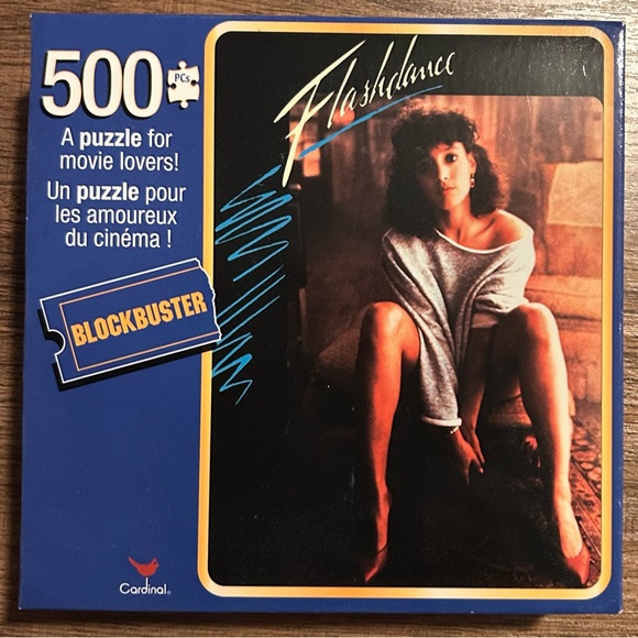 Blockbuster 500 piece Footloose and Flashdance puzzle lot of 2 - Picture 5 of 5
